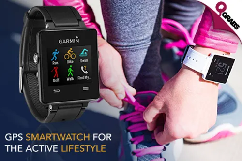 For QR870, Track Your Fitness Smarter with a Garmin Vivoactive GPS Smartwatch! (QR1070 Value)